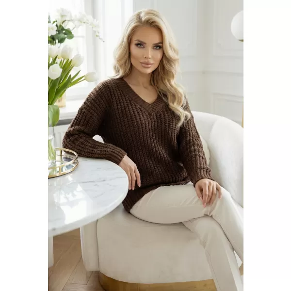  Pulover de dama NUMOCO 661-2 CIOCOLATĂ 