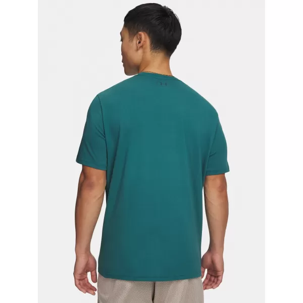  Tricou pentru bărbați UNDER ARMOUR TEAM ISSUE WORDMARK SS 1329582-338 VERDE 