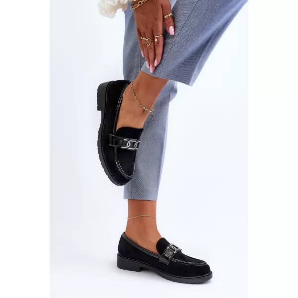  Mocasini de dama S.BARSKI HY350A NEGRU 