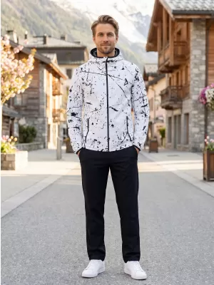 Jachetă softshell premium pentru bărbați ALTISPORT VOJ/ALM034JACK01 ALB