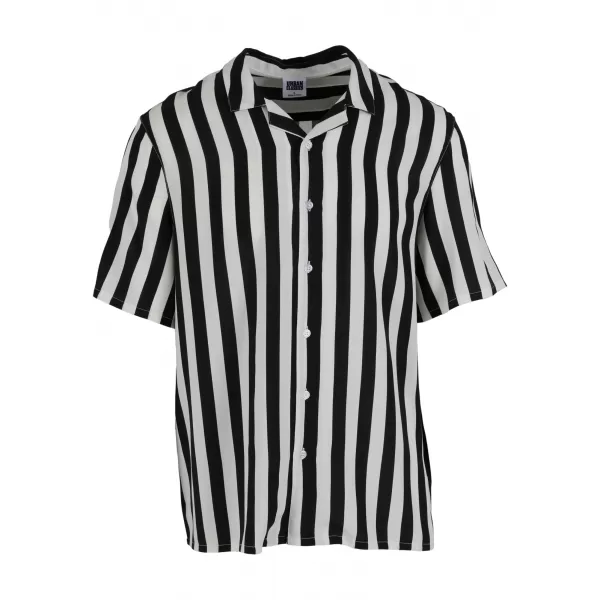  Cămașă pentru bărbați URBAN CLASSICS TB4150 NEGRU/ALB 