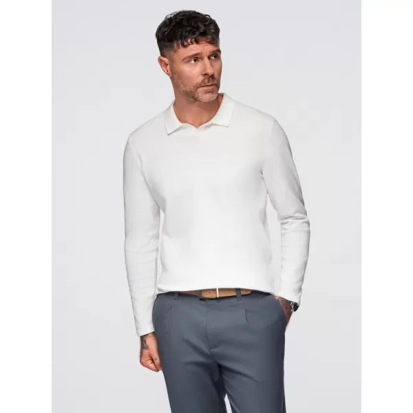  Pulover pentru bărbați OMBRE OM-POLS-0140 ALB 
