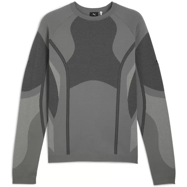  Hanorac pentru bărbați PUMA X SAN SAN GEAR KNIT LS 632549-08 GRI MIJLOCIU RECE 