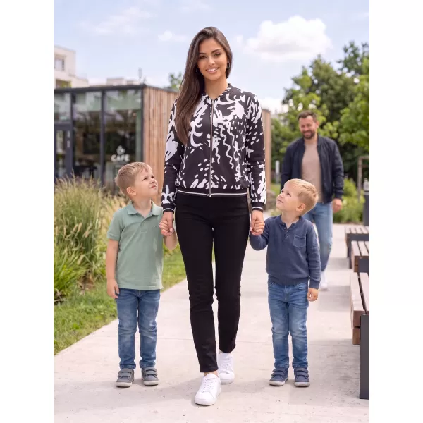  Geaca de dama ALTISPORT HADARIT NEGRU/ALB 