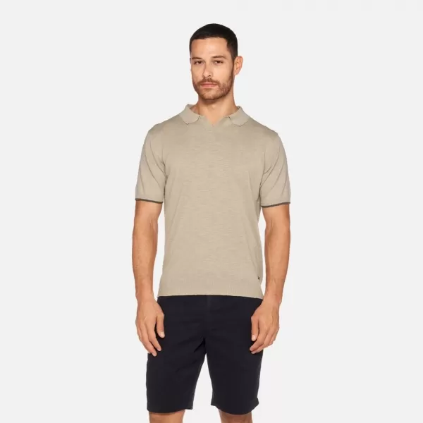  Tricou pentru bărbați GEOX KNIT G012318 BEJ 