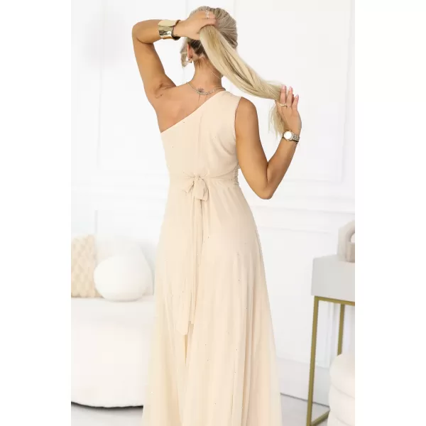  Rochie NUMOCO 656-2 BEJ ȘAMPANIE 