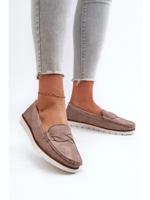 Mocasini de dama EVENTO NESTALIA TAUPE
