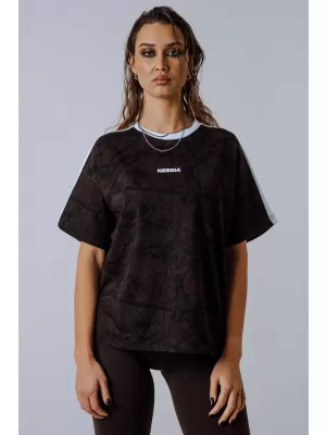 Tricou relaxat POWER 894 DARK BROWN CAMO Nebbia