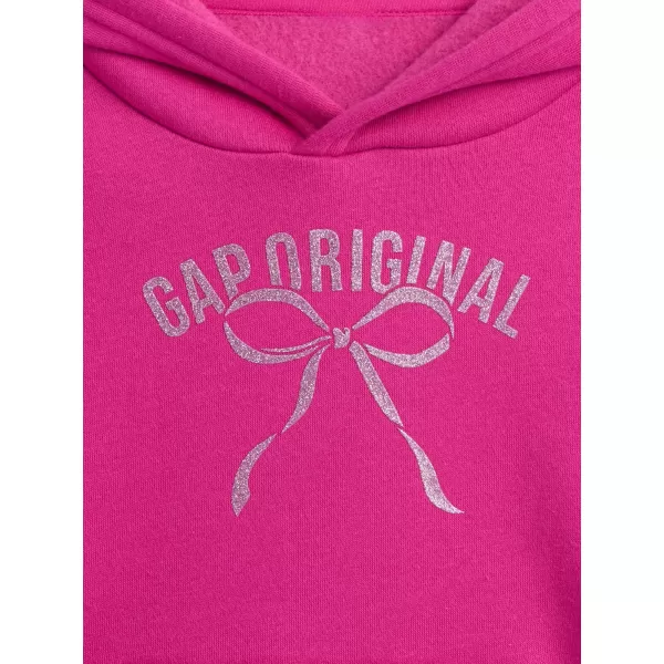  Hanorac pentru copii GAP LOGO PULLOVER HOODIE 793465-01 FUCSIA STRĂLUCITOR 