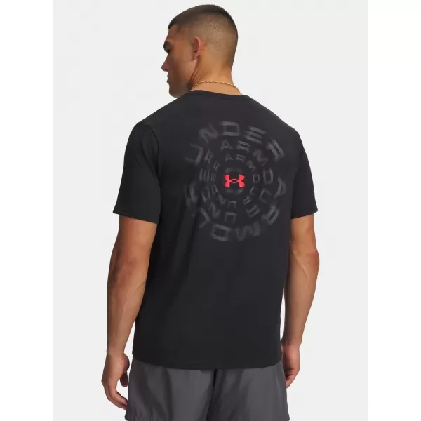 Tricou pentru bărbați UNDER ARMOUR M BLUR WM SS 6009248-001 NEGRU 