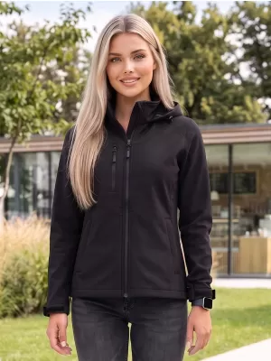 Jachetă softshell pentru femei ALTISPORT NoPrint NP/ALW945 NEGRU