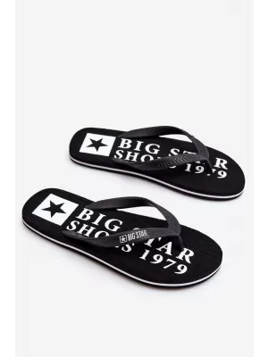 Slapi bărbați BIG STAR LL174444 NEGRI Pantofi Big Star