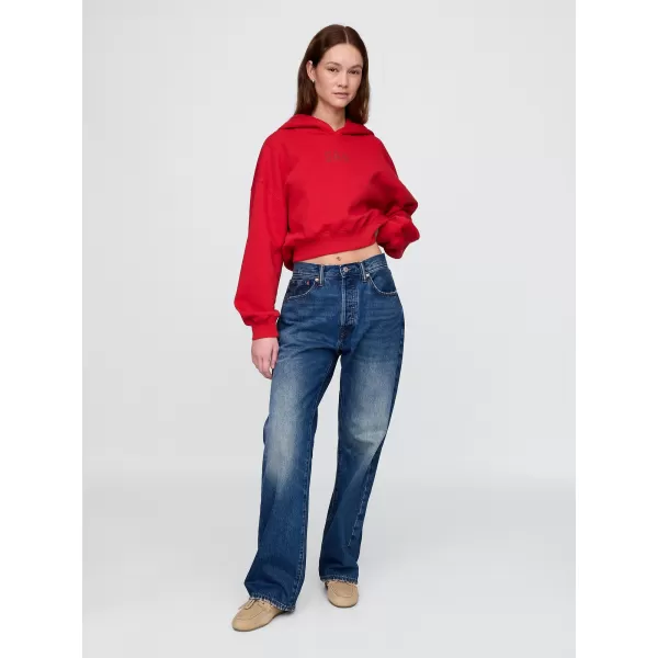  Hanorac de dama GAP CROPPED LOGO PULLOVER HOODIE 841725-12 SOS DE ROSII 