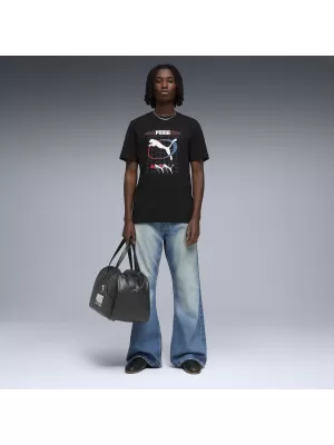 Tricou pentru bărbați PUMA GRAPHIC TEE 691786_01 PUMA NEGRU