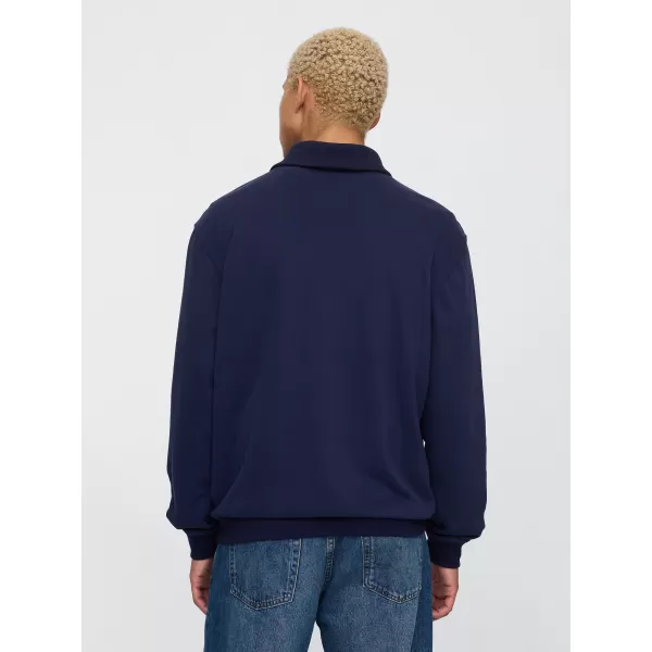 Hanorac pentru bărbați GAP POLO HALF ZIP SWEATSHIRT 744734-01 UNIFORMA MARINEI 