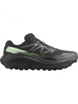 Pantofi pentru bărbați SALOMON ULTRA FLOW 2 GTX L47981400 NEGRU/NEGRU/VERDE PATINAT