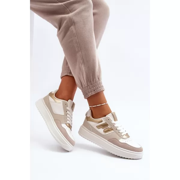  Adidași de damă BOTO REGINES 30370 ALB/AURIU 