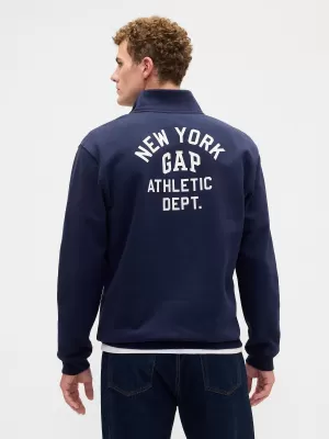 Hanorac pentru bărbați GAP MOCK NECK HALF ZIP 846976-02 TAPISERIE BLEUMARIN