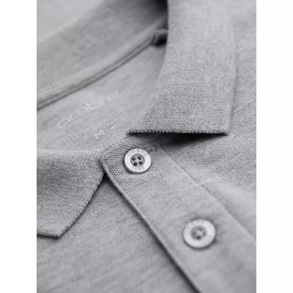  Tricou pentru bărbați OMBRE OM-POBL-0162 MELANGE GRI 