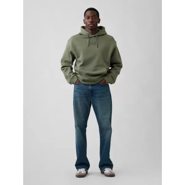  Hanorac pentru bărbați GAP OVERSIZED HOODIE PULLOVER 871808-03 VERDE MESCULEN 