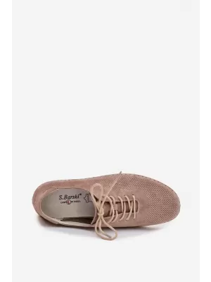 Pantofi de dama S.BARSKI LR61-7080 BEJ ÎNCHIS