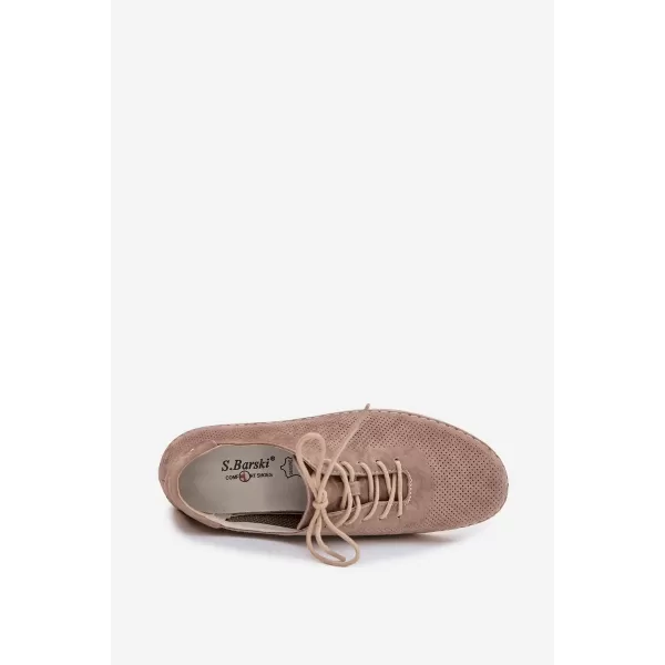  Pantofi de dama S.BARSKI LR61-7080 BEJ ÎNCHIS 