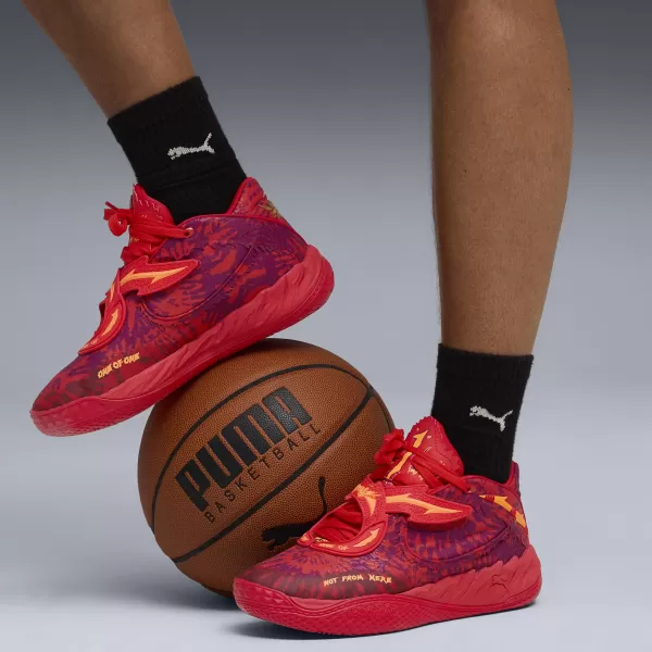  Cizme PUMA MB.05 CROWD SURF 312132-01 PUMA RED/MAGENTA SCLIPIRE 