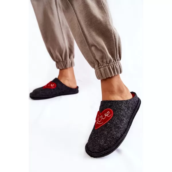  Papuci de damă BIG STAR KK276019 NEGRU/ROȘU Pantofi Big Star 