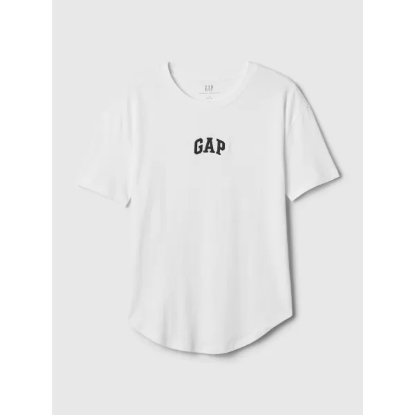  Tricou pentru femei GAP LOGO EASY BOYFRIEND TEE 407990-03 ALB OPTIC 