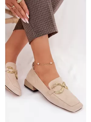 Mocasini de dama D&A CR61-3115 BEJ