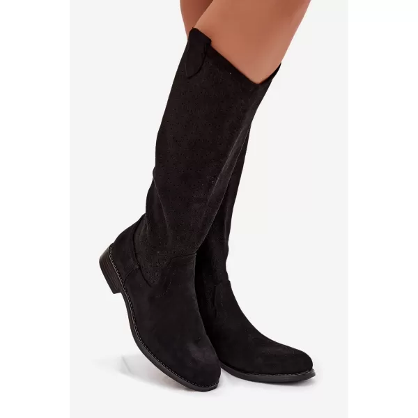  Cizme de dama S.BARSKI HY61-8022 NEGRU 
