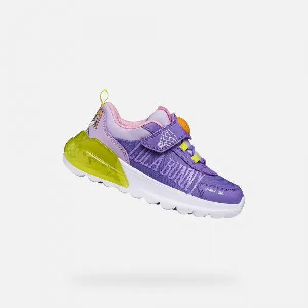  Adidași pentru fete GEOX ACTIVART ILLUMINUS J65LZA011CECN83A VIOLET 