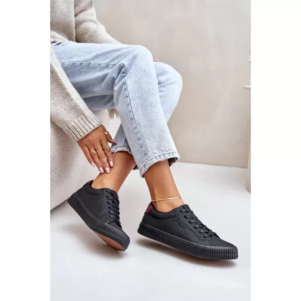  Adidași de damă BIG STAR OO274A462 NEGRI Pantofi Big Star 