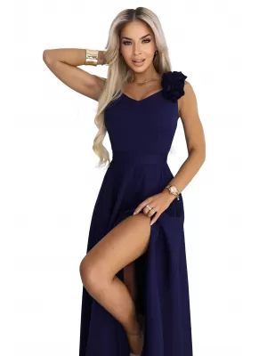 Rochie NUMOCO 643-4 ALBASTRU MARIN