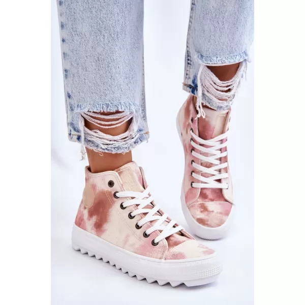  Adidași de damă BIG STAR LL274048 BEIGE/NUDE Pantofi Big Star 