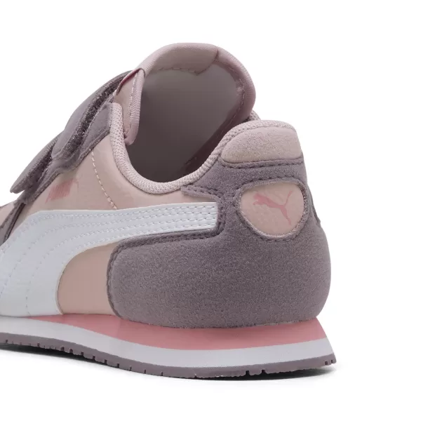  Pantofi pentru copii PUMA CABANA RACER SL 20 V PS 383730-22 CEAȚĂ MOV/ALB/GEM DE PRUNE 