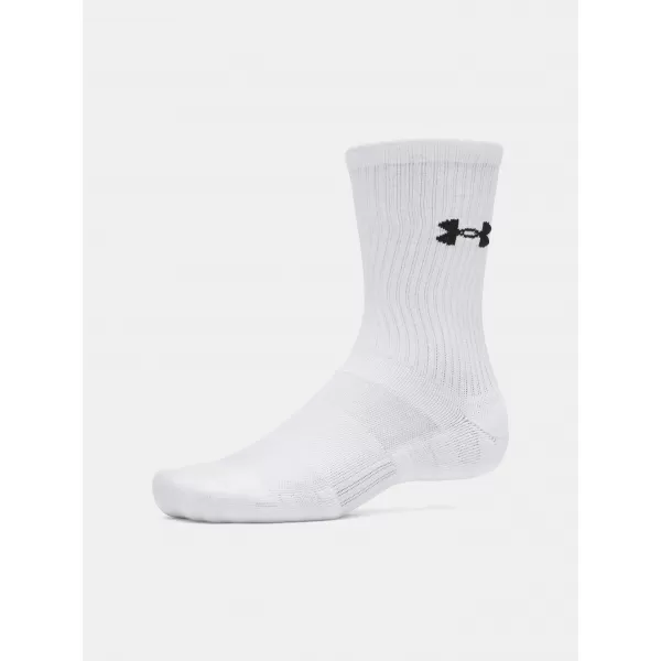  Șosete UNDER ARMOUR PERFORMANCE COTTON 3P CRW 6009685-100 ALB 
