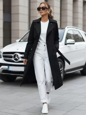 Palton de damă DSTREET TY5437 NEGRU