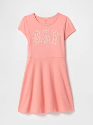 Haine pentru copii GAP LOGO DRESS 745993-01 TRANDAFIR DE CEAI
