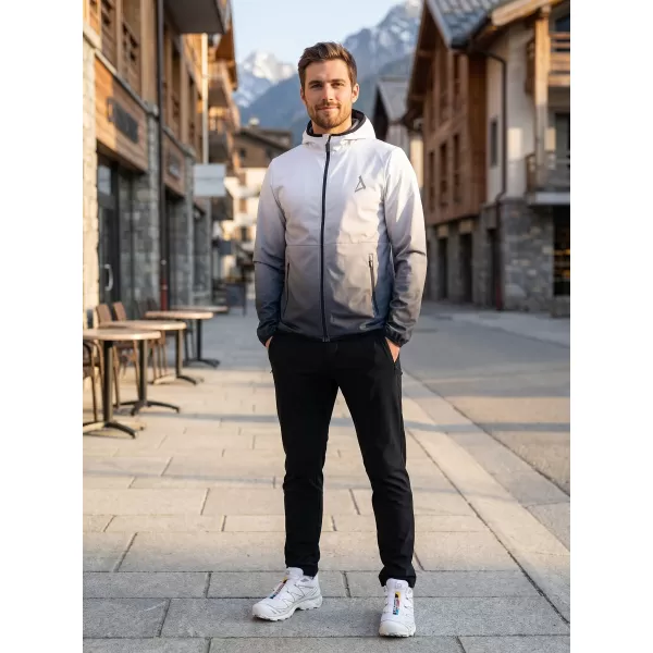  Jachetă softshell premium pentru bărbați ALTISPORT VOJ/ALM126JACK01 ALB-NEGRU 