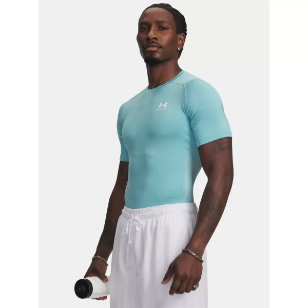  Tricou pentru bărbați UNDER ARMOUR HG ARMOUR COMP SS 1361518-425 ALBASTRU 