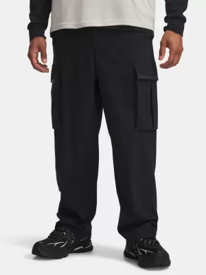 Pantaloni sport pentru bărbați UNDER ARMOUR UNSTPBLE TXTR WOVEN CARGO 6003862-001 NEGRU