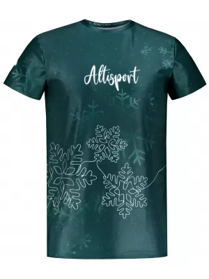 Cămașă de Crăciun pentru bărbați premium ALTISPORT VOJ/ALMVN8TR06 VERDE