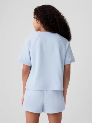 Tricou pentru copii GAP RAGLAN PULLOVER 427789-01 ALBASTRU BICOSTAL
