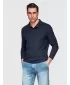 Tricou pentru bărbați OMBRE OM-POBL-0162 ALBASTRU MARIN