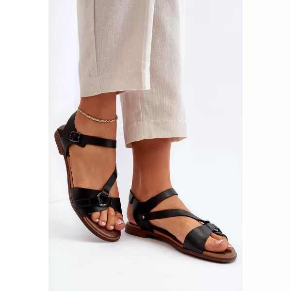  Sandale de dama ZAZOO 40182 NEGRU 
