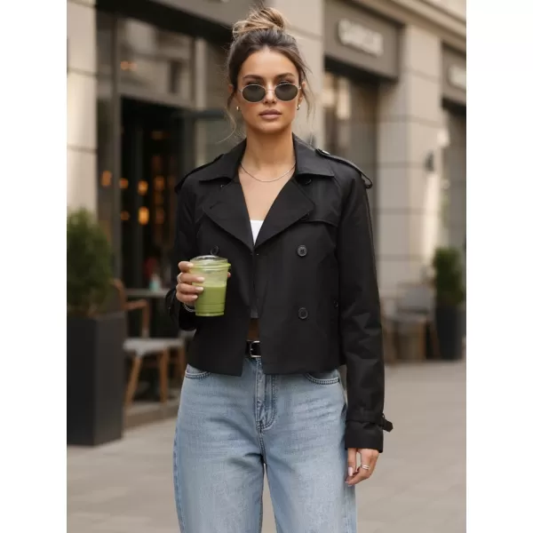  Palton de damă DSTREET NY0770 NEGRU 