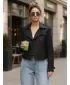 Palton de damă DSTREET NY0770 NEGRU