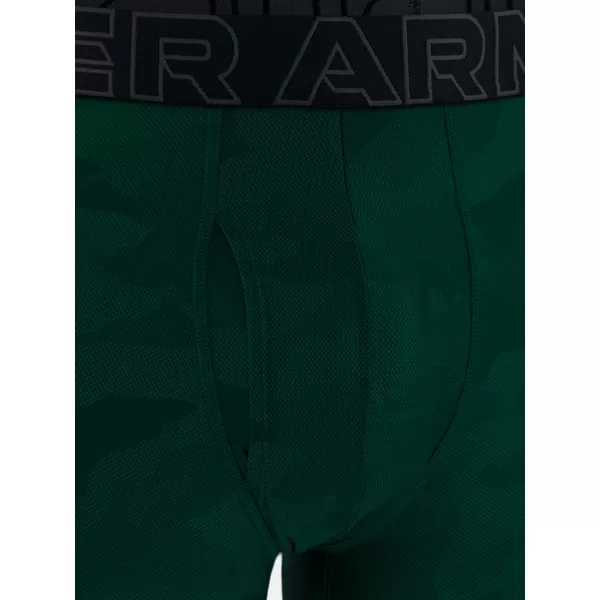  Boxeri pentru bărbați UNDER ARMOUR UA PERFORMANCE TECH - PRINT 6IN - 1PK 1383875-338 VERDE 