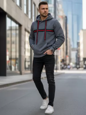 Hanorac pentru bărbați DSTREET BX5937 GRI